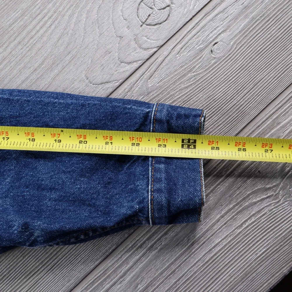 Levi's Vintage 70506 Denim Trucker Jacket Men's 44 Blue USA Red Tab